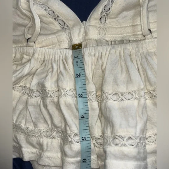 Urban Outfitters Nia Babydoll Cami Ivory• Boho, Size Small •EUC - Picture 9 of 10